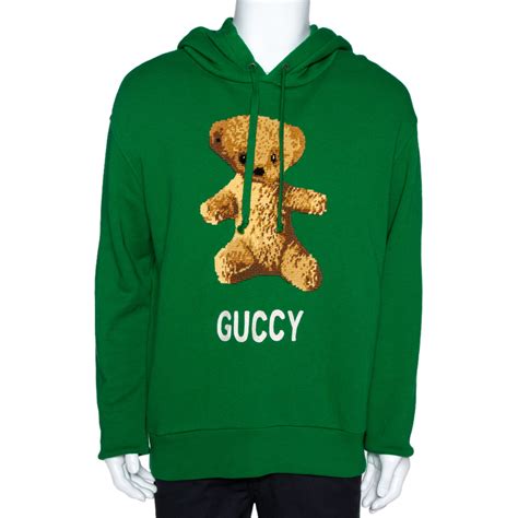 gucci logo sweatshirt with teddy bear|gucci teddy bear sweater.